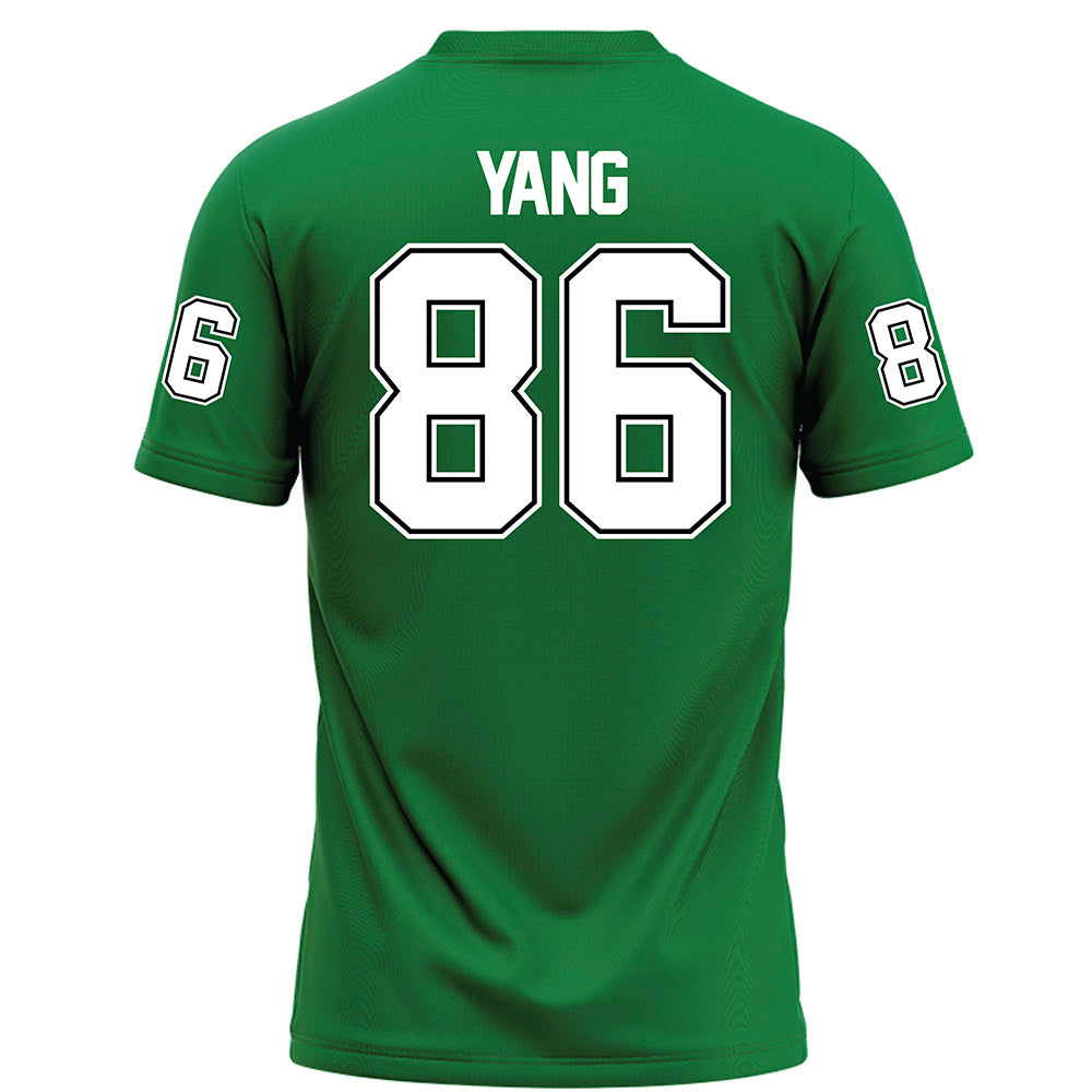 North Texas - NCAA Football : Zach Yang - Green Football Jersey-1