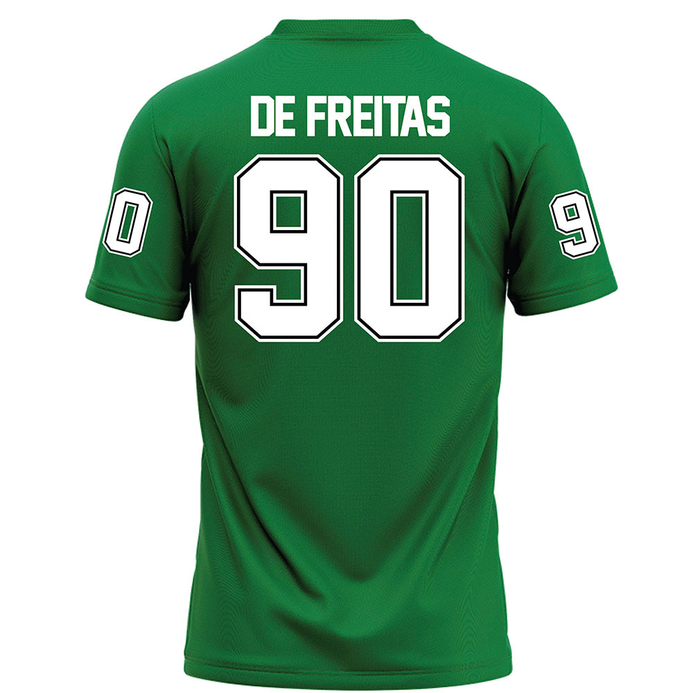 North Texas - NCAA Football : Dominic De Freitas - Green Football Jersey-1