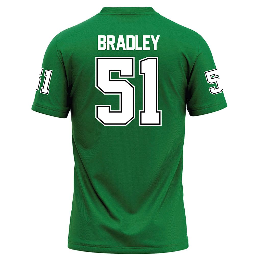 North Texas - NCAA Football : Keelene Bradley - Green Football Jersey-1