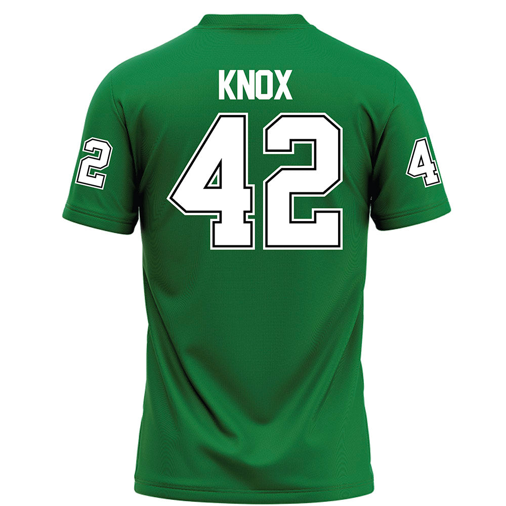 North Texas - NCAA Football : Brayden Knox - Green Football Jersey-1