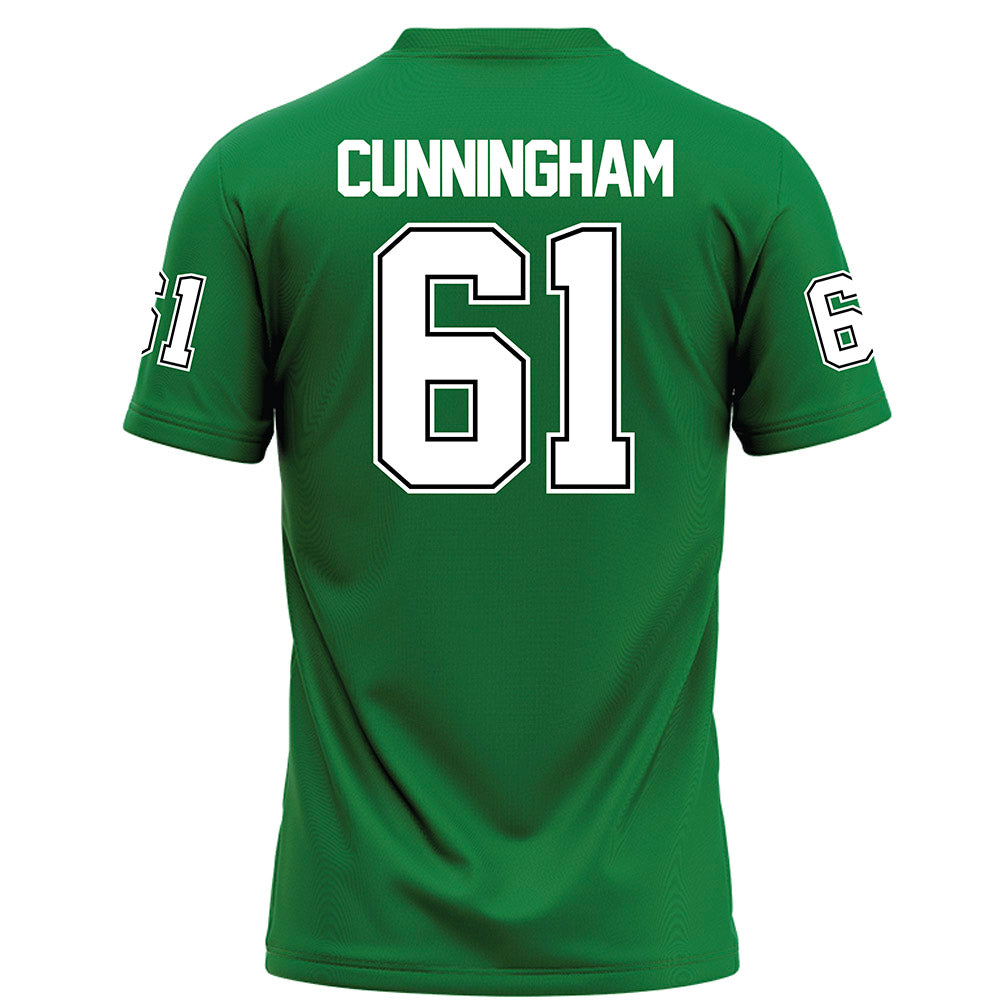 North Texas - NCAA Football : Drew Cunningham - Green Football Jersey-1