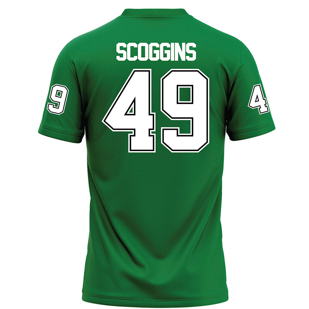 North Texas - NCAA Football : Brodie Scoggins - Green Football Jersey-1