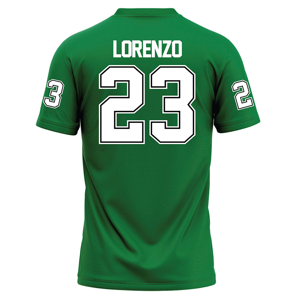 North Texas - NCAA Football : Christian Lorenzo - Green Football Jersey-1