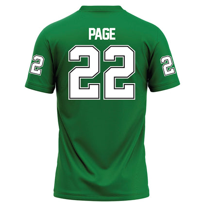 North Texas - NCAA Football : Colin Page - Green Football Jersey-1
