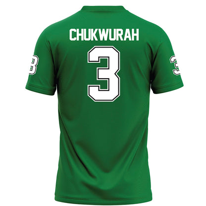 North Texas - NCAA Football : TJ Chukwurah - Green Football Jersey-1