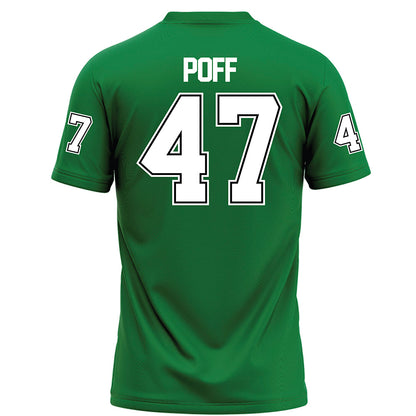 North Texas - NCAA Football : Jacob Poff - Green Football Jersey-1