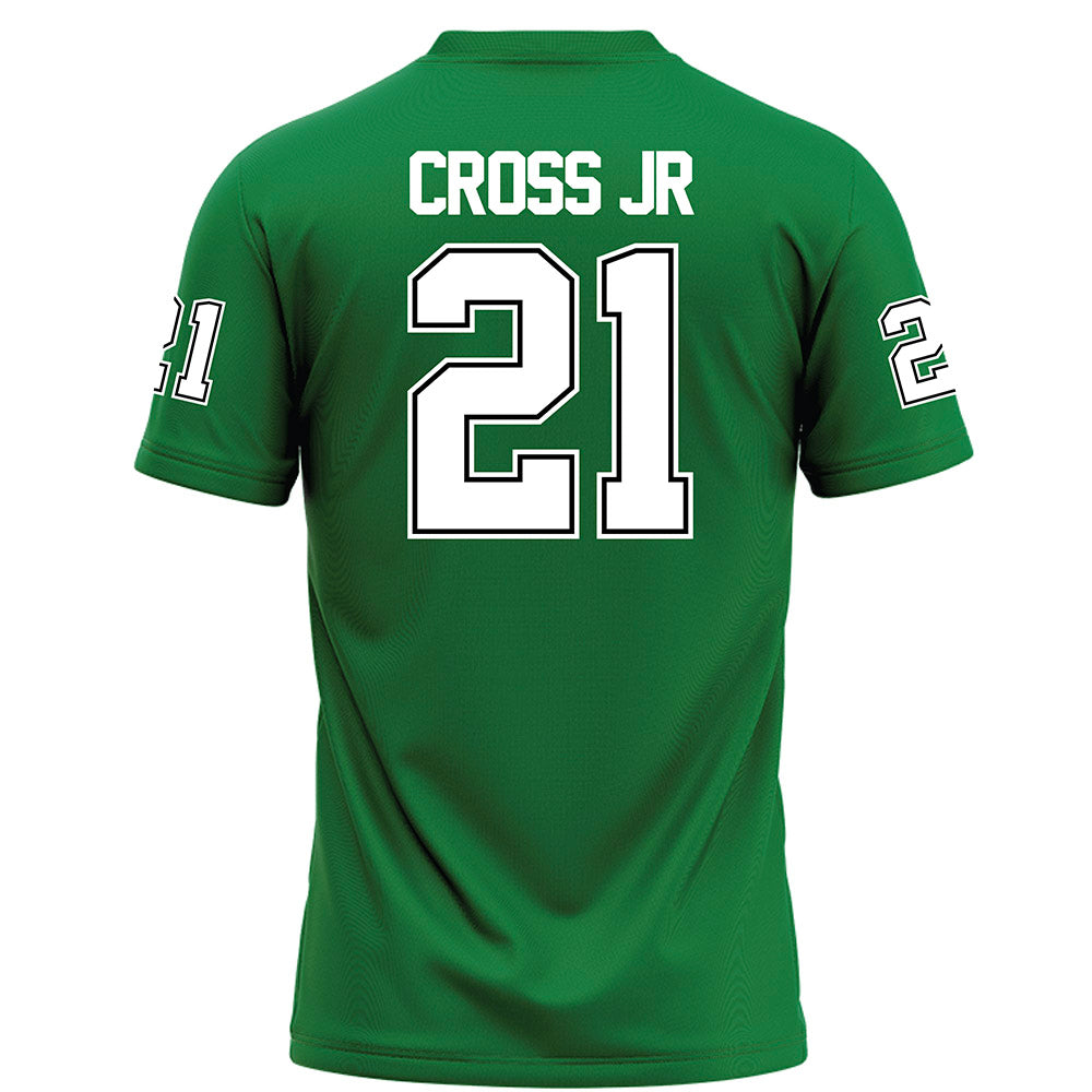 North Texas - NCAA Football : Jason Cross Jr - Green Football Jersey-1
