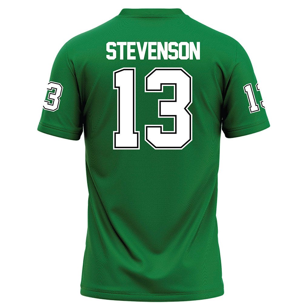 North Texas - NCAA Football : Justin Stevenson - Green Football Jersey-1
