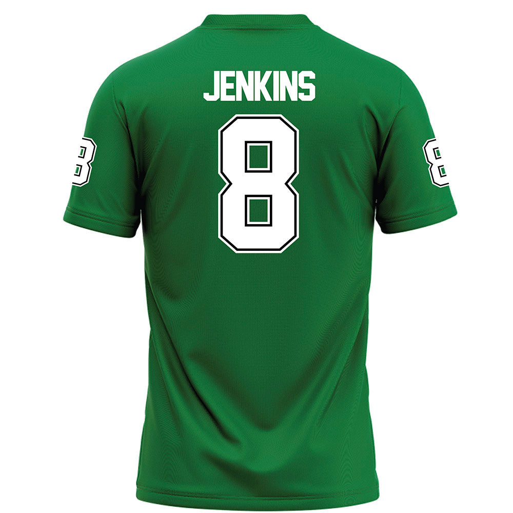 North Texas - NCAA Football : Caden Jenkins - Green Football Jersey-1