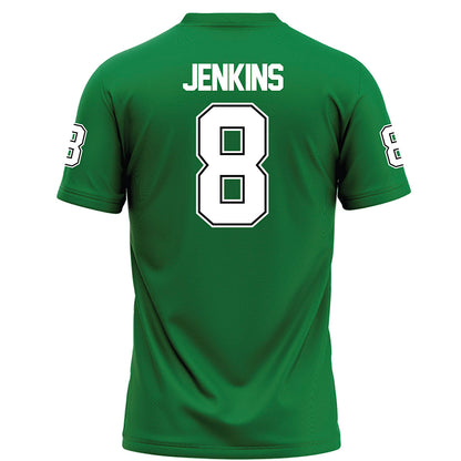 North Texas - NCAA Football : Caden Jenkins - Green Football Jersey-1