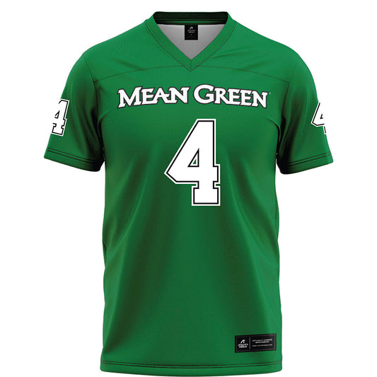 North Texas - NCAA Football : CJ Coombes - Green Football Jersey-0