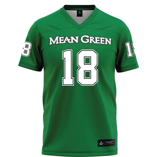 North Texas - NCAA Football : Lathon Latiolais - Green Football Jersey-0