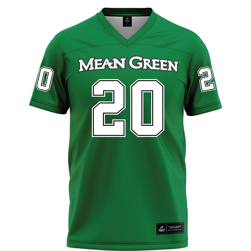 North Texas - NCAA Football : Bryce Garza - Green Football Jersey-0