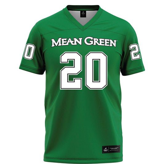 North Texas - NCAA Football : Bryce Garza - Green Football Jersey-0
