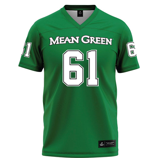 North Texas - NCAA Football : Drew Cunningham - Green Football Jersey-0