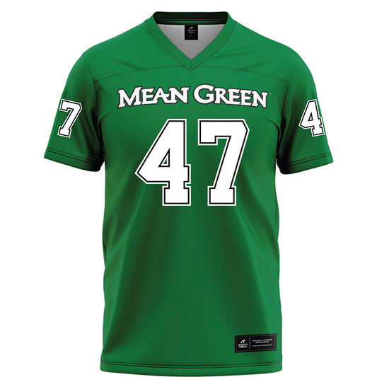 North Texas - NCAA Football : Jacob Poff - Green Football Jersey-0