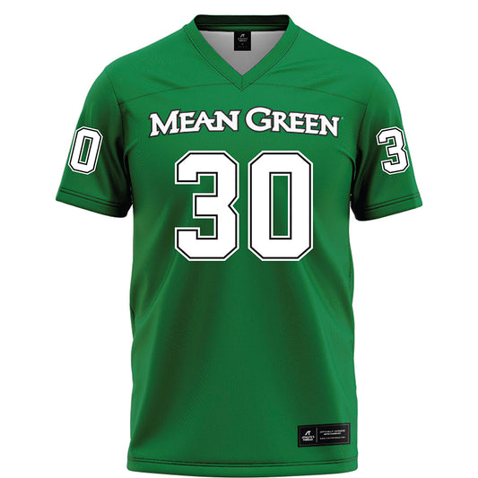 North Texas - NCAA Football : BJ Allen Jr. - Green Football Jersey-0