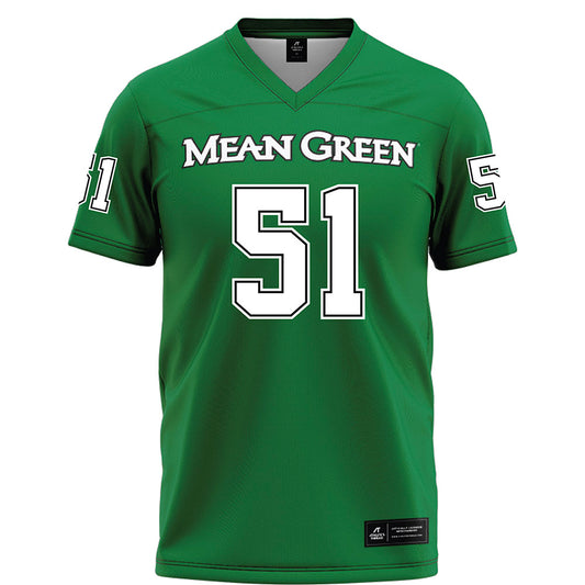 North Texas - NCAA Football : Keelene Bradley - Green Football Jersey-0