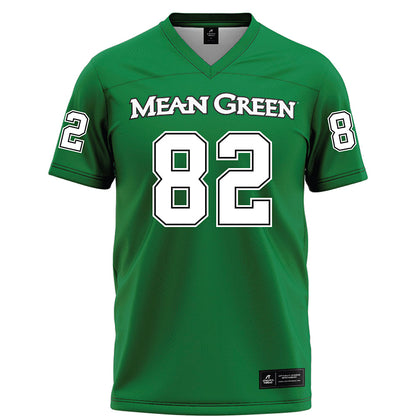 North Texas - NCAA Football : Connor Vaughn - Green Football Jersey-0