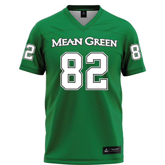North Texas - NCAA Football : Connor Vaughn - Green Football Jersey-0