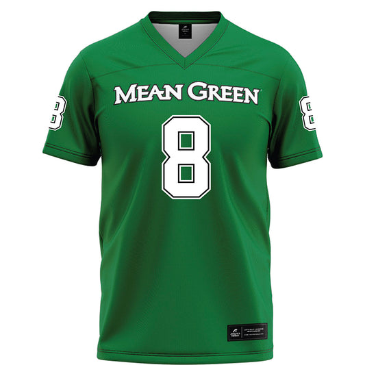North Texas - NCAA Football : Caden Jenkins - Green Football Jersey-0