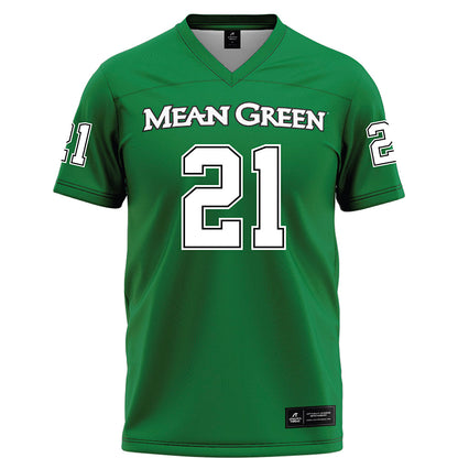 North Texas - NCAA Football : Jason Cross Jr. - Green Football Jersey-0