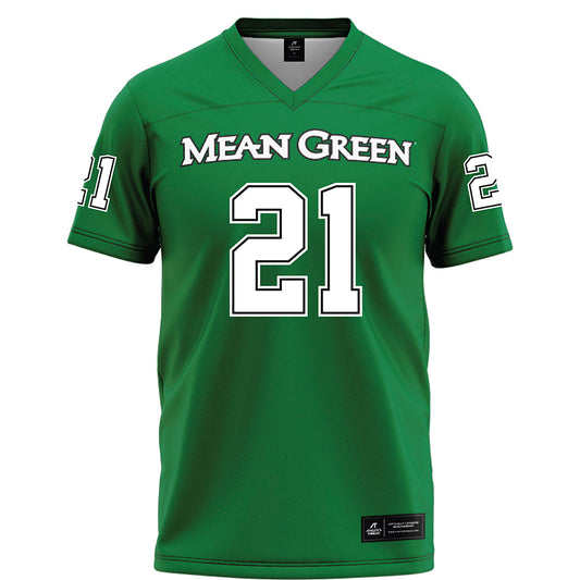 North Texas - NCAA Football : Jason Cross Jr. - Green Football Jersey-0