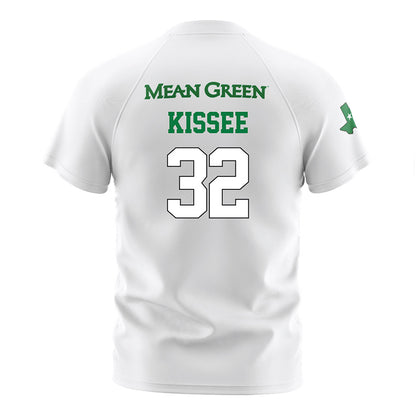 North Texas - NCAA Women's Soccer : Kylie Kissee - White Stripe Soccer Jersey-1