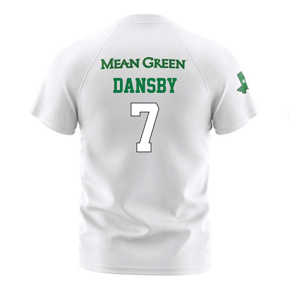 North Texas - NCAA Women's Soccer : Kelby Dansby - White Stripe Soccer Jersey-1