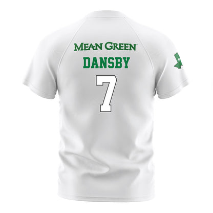 North Texas - NCAA Women's Soccer : Kelby Dansby - White Stripe Soccer Jersey-1