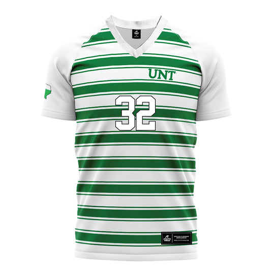 North Texas - NCAA Women's Soccer : Kylie Kissee - White Stripe Soccer Jersey-0