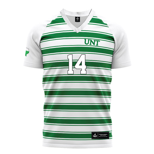North Texas - NCAA Women's Soccer : SaMya Mitchell - White Stripe Soccer Jersey-0