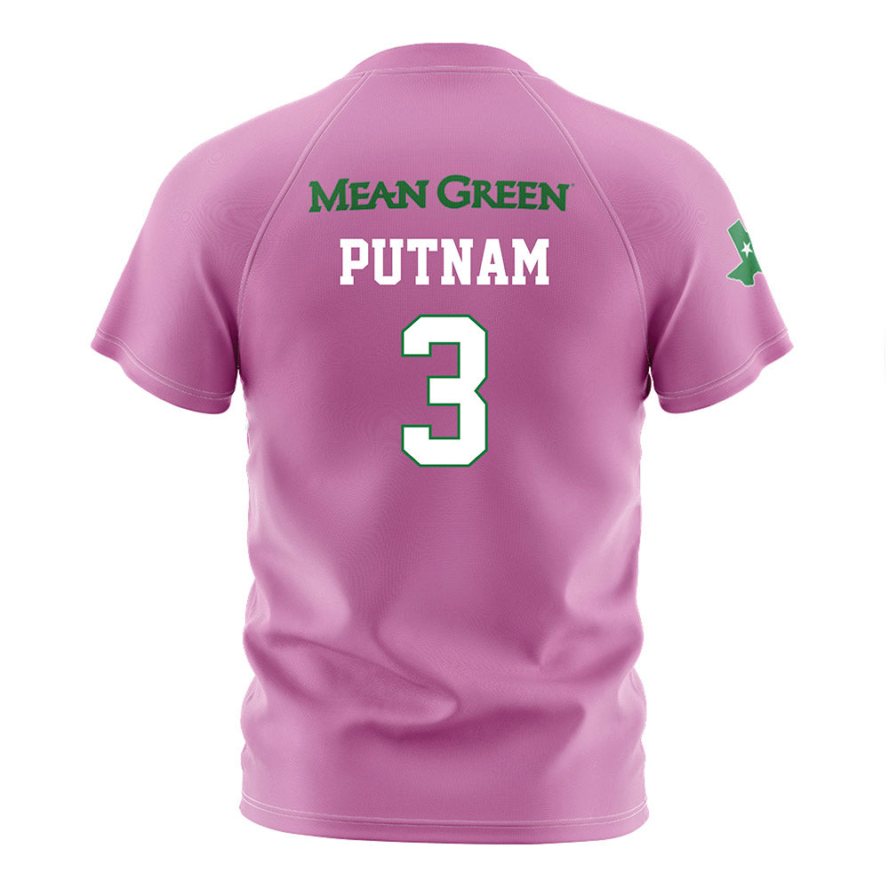 North Texas - NCAA Women's Soccer : Madalynn Putnam - Pink Soccer Jersey-1