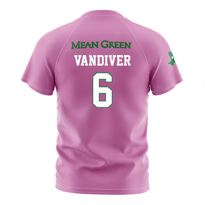 North Texas - NCAA Women's Soccer : Lillian Vandiver - Pink Soccer Jersey-1