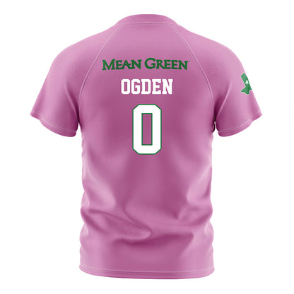 North Texas - NCAA Women's Soccer : Maddie Ogden - Pink Soccer Jersey-1