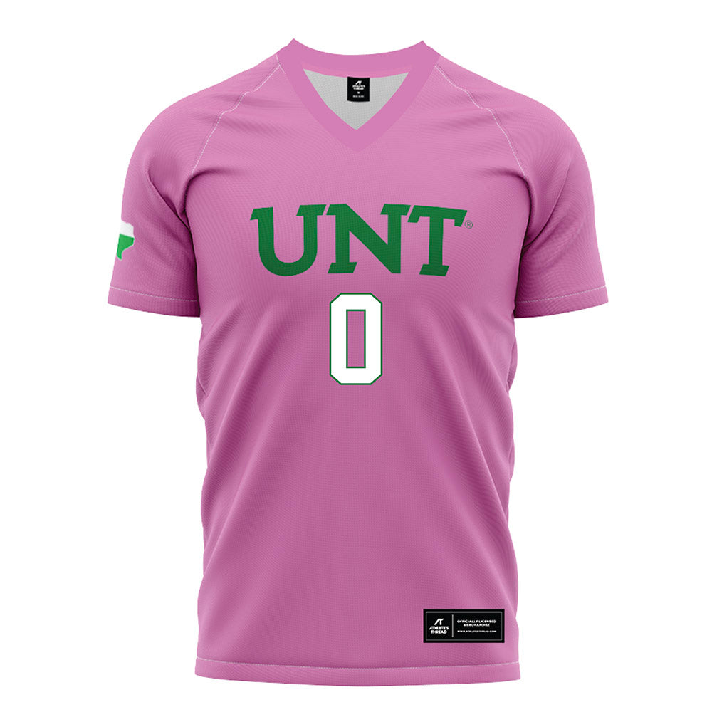 North Texas - NCAA Women's Soccer : Maddie Ogden - Pink Soccer Jersey-0