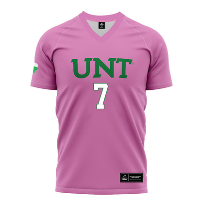 North Texas - NCAA Women's Soccer : Kelby Dansby - Pink Soccer Jersey-0