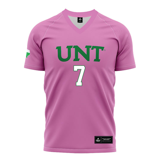 North Texas - NCAA Women's Soccer : Kelby Dansby - Pink Soccer Jersey-0