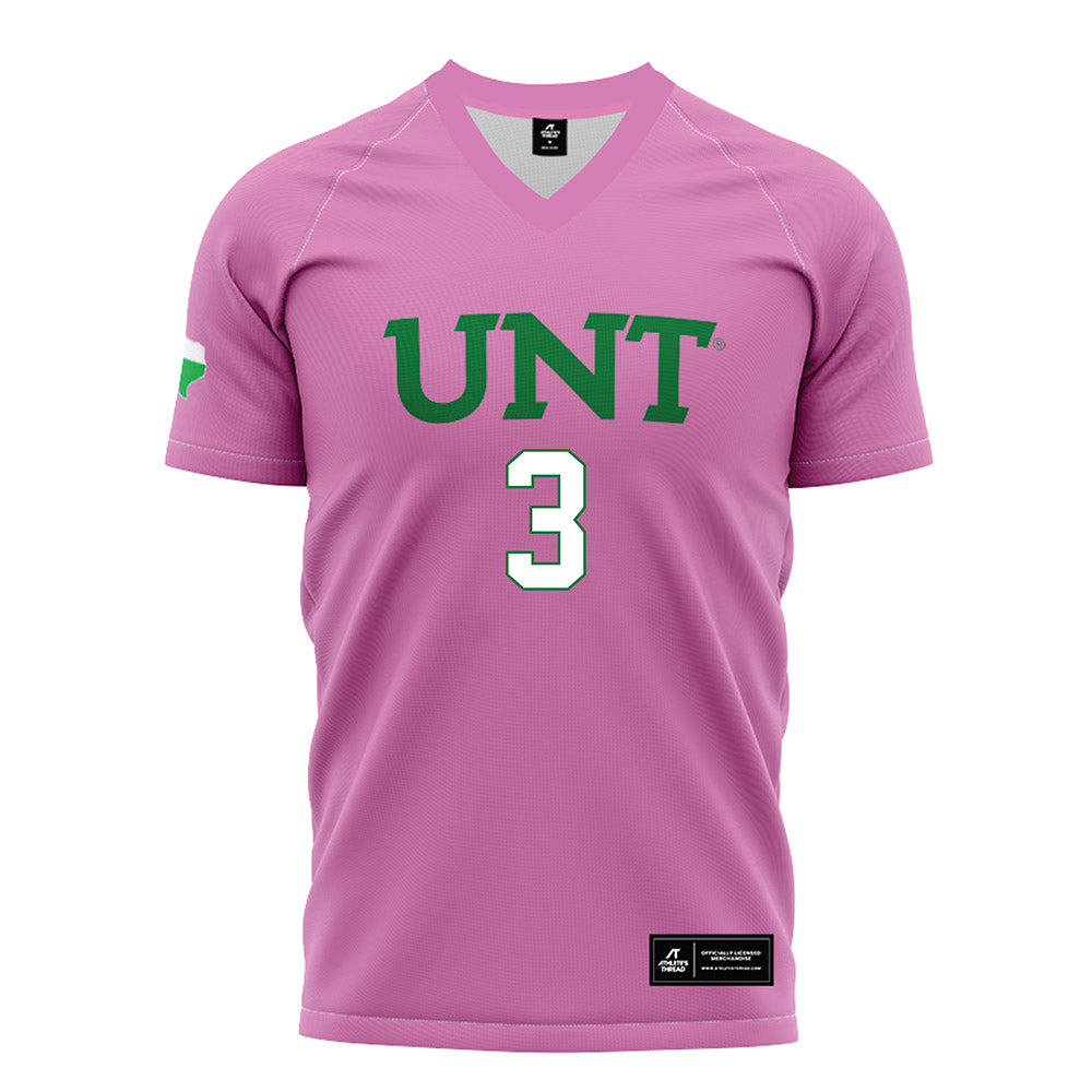 North Texas - NCAA Women's Soccer : Madalynn Putnam - Pink Soccer Jersey-0
