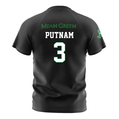 North Texas - NCAA Women's Soccer : Madalynn Putnam - Black Stripe Soccer Jersey-1