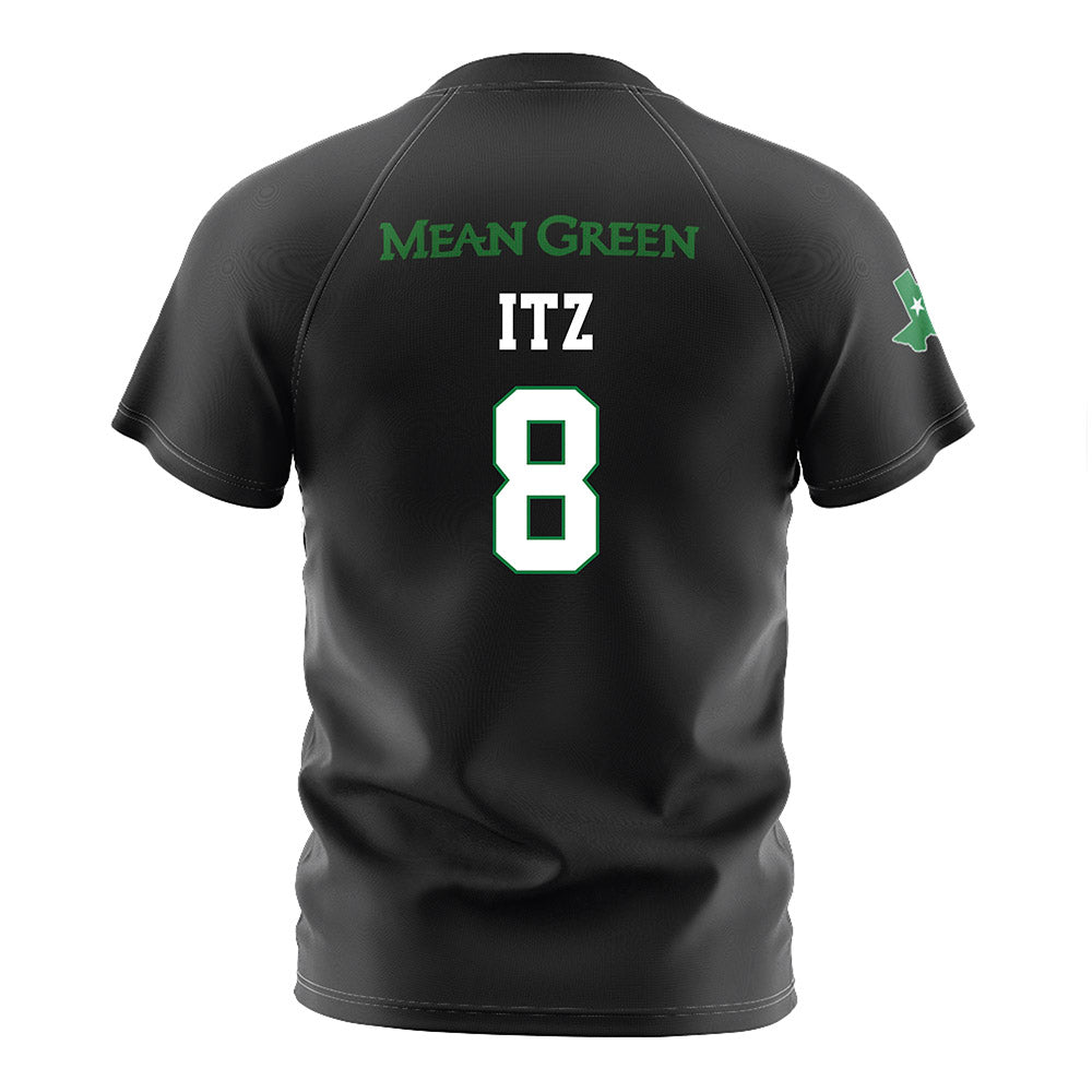 North Texas - NCAA Women's Soccer : Ava Itz - Black Stripe Soccer Jersey-1