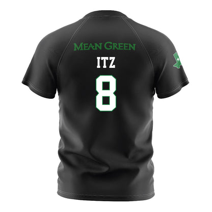 North Texas - NCAA Women's Soccer : Ava Itz - Black Stripe Soccer Jersey-1