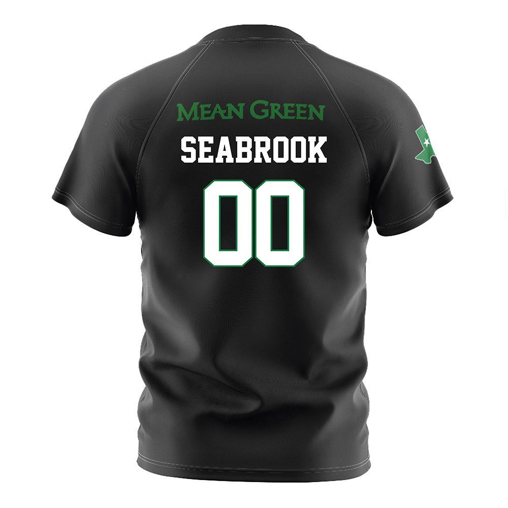 North Texas - NCAA Women's Soccer : Sarah Margaret Seabrook - Black Stripe Soccer Jersey-1