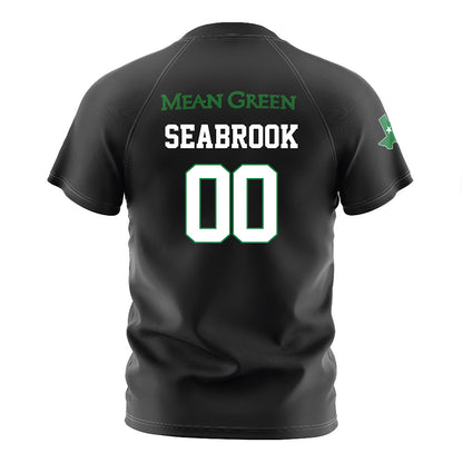 North Texas - NCAA Women's Soccer : Sarah Margaret Seabrook - Black Stripe Soccer Jersey-1
