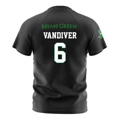 North Texas - NCAA Women's Soccer : Lillian Vandiver - Black Stripe Soccer Jersey-1