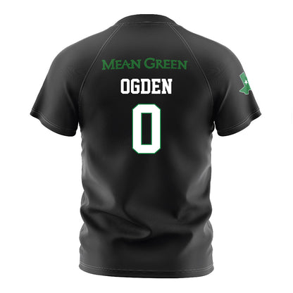 North Texas - NCAA Women's Soccer : Maddie Ogden - Black Stripe Soccer Jersey-1