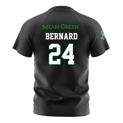 North Texas - NCAA Women's Soccer : Mia Bernard - Black Stripe Soccer Jersey-1