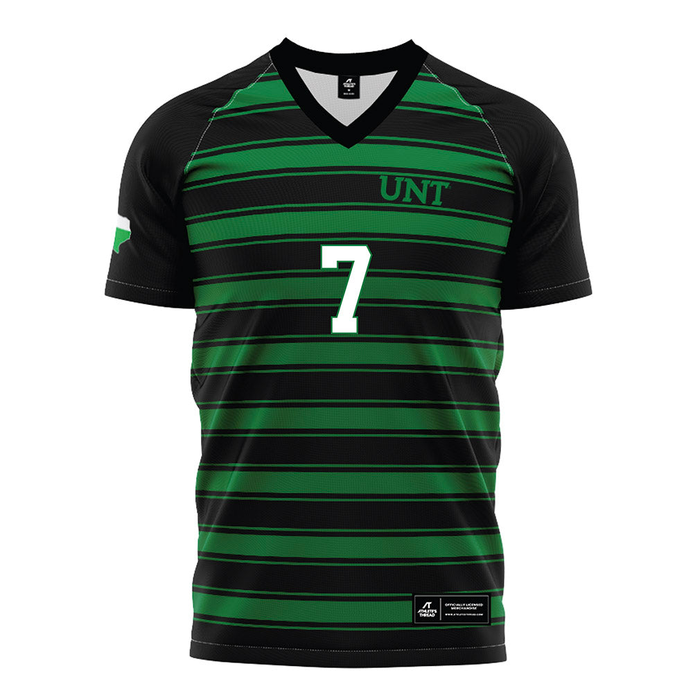 North Texas - NCAA Women's Soccer : Kelby Dansby - Black Stripe Soccer Jersey-0