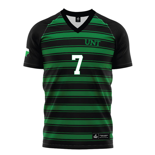 North Texas - NCAA Women's Soccer : Kelby Dansby - Black Stripe Soccer Jersey-0
