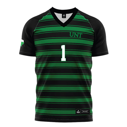 North Texas - NCAA Women's Soccer : Marihicks Bishop - Black Stripe Soccer Jersey-0